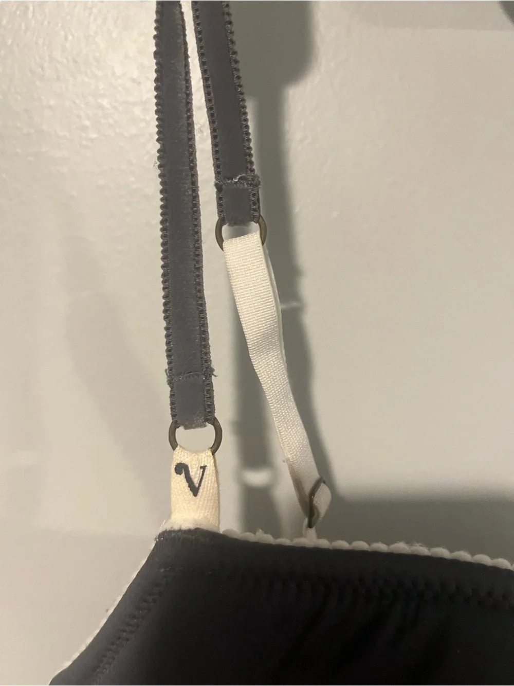 Victoria's Secret Dark Gray and Cream Padded Bra